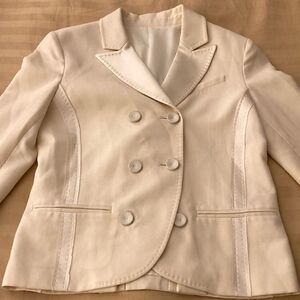 DVF Little M Double Breasted Jacket with Ribbon & Stitching detail. Size XS (0).